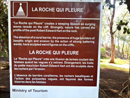 La Roche Qui Pleure, South Mauritius
