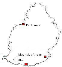 Mauritius Map Souillac