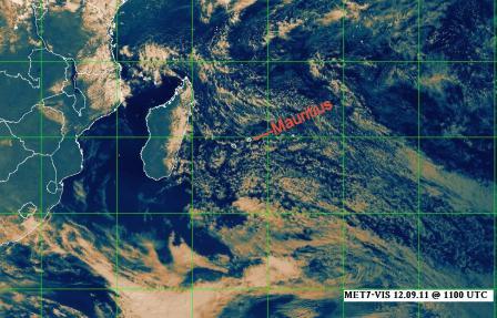 Weather in Mauritius - satellite imag